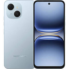 Смартфон Tecno Spark 40C (KM4k) 4/128GB Ripple Blue, 120 Гц, 6000 мАг (4894947093029)