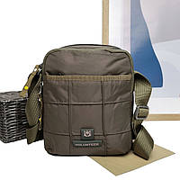 Чоловіча сумка через плече поліестер хакі Арт.1590-12 green Volunteer (541)