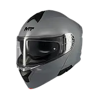 Мотошлем испанский модуляр (трансформер) МТ Helmets MT Genesis SV New PURE A12 Gloss S + подарок: чехол для хранения