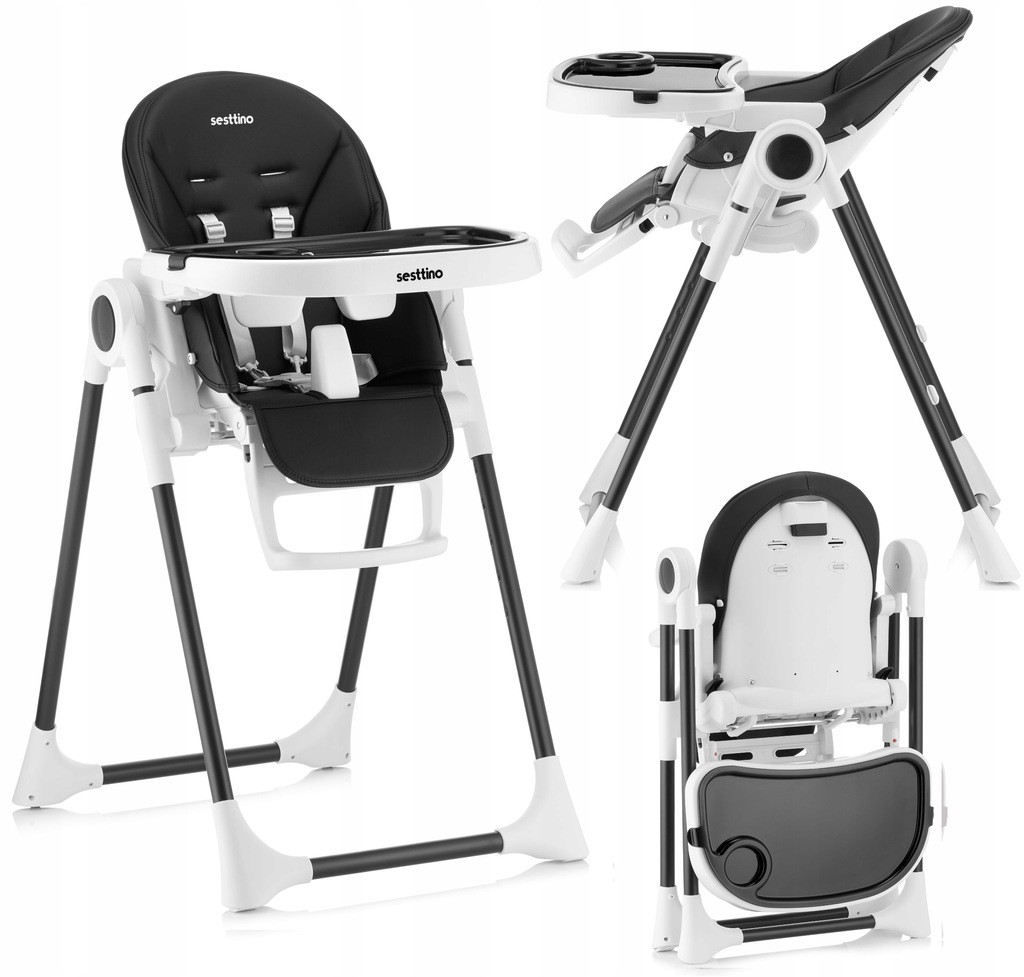 Стільчик для годування Sesttino Nui Black, фото 1