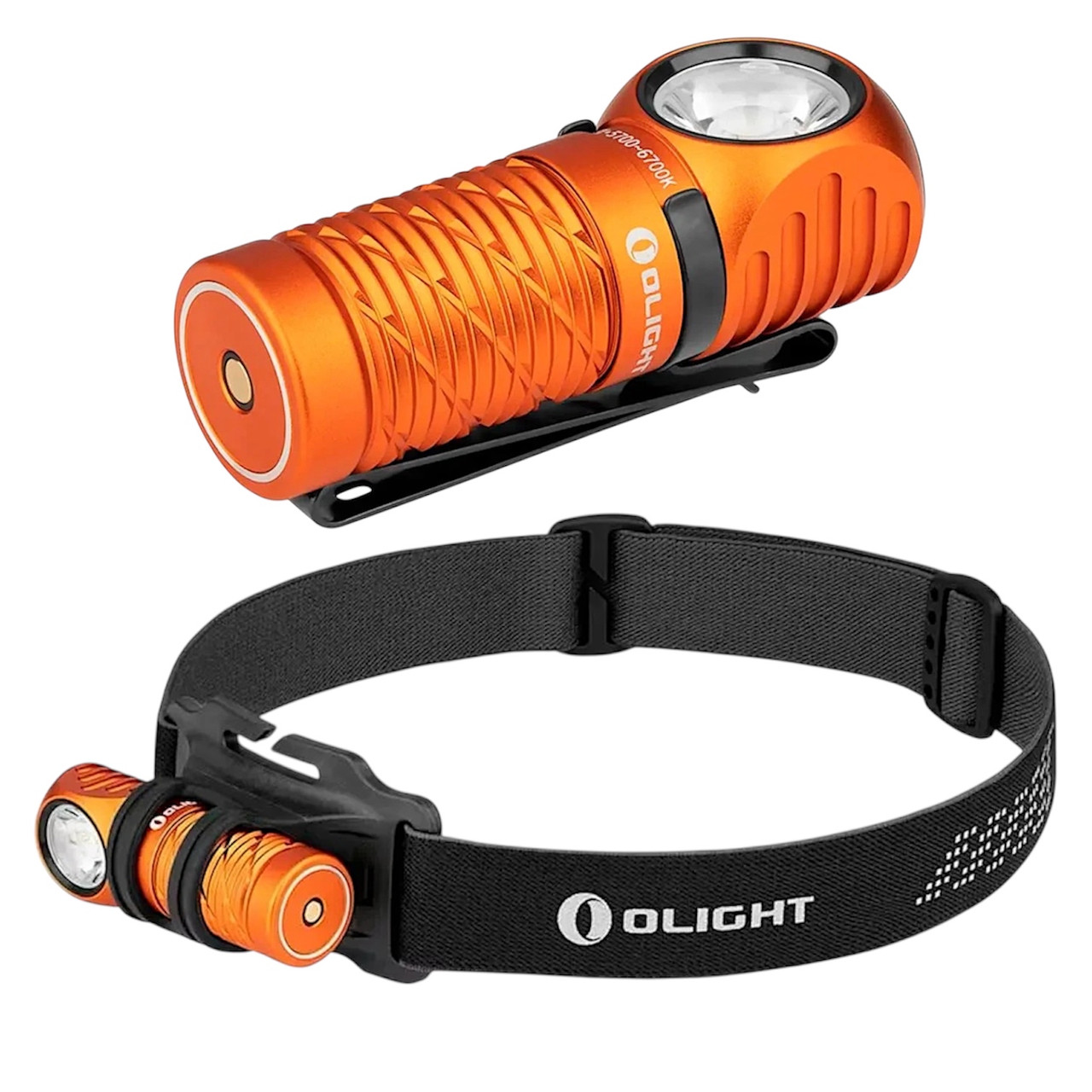 Ліхтар Olight Perun 2 Mini 1100 люмен з налобним кріпленням, помаранчевий, фото 1