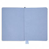 Щоденник A5 Leo Planner Vitto 2026 — м’який, блакитний, 368 сторінок, преміальний планер у подарунковій коробці, фото 3