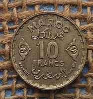 10 франкiв 1952 року. Марокко