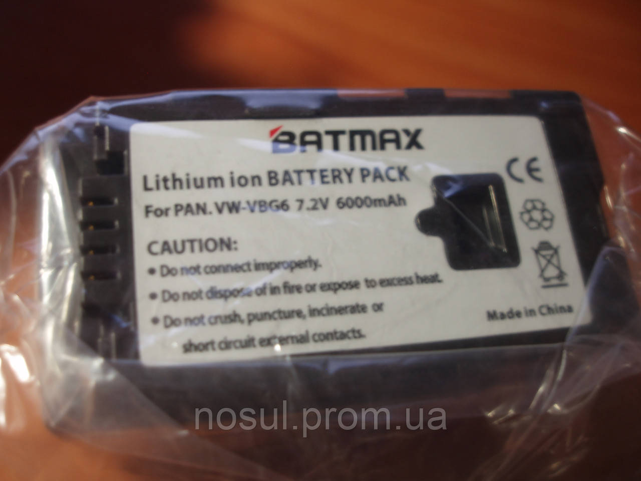 Panasonic VW-VBG6 BATMAX 7.2V 6000mAh АКБ к видеокамерам SD600,HS300,TM300,TM700... - фото 2 - id-p492298154