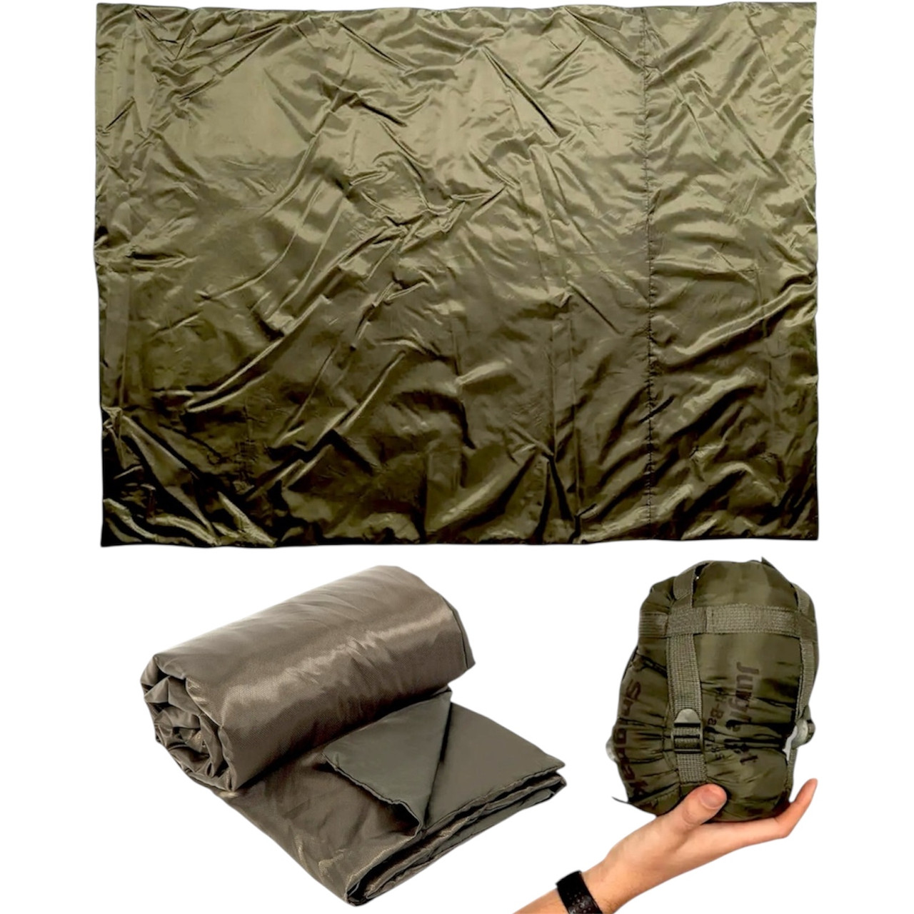 Ковдра ультралегка велика для військових Snugpak Jungle XL 223x183 см, оливковий, фото 1