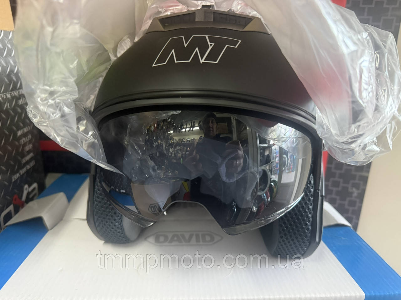 Шлем без бороды открытый со стеклом и тонированым стеклом