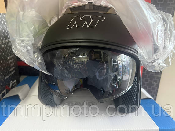 Шлем без бороды открытый со стеклом и тонированым стеклом, фото 1