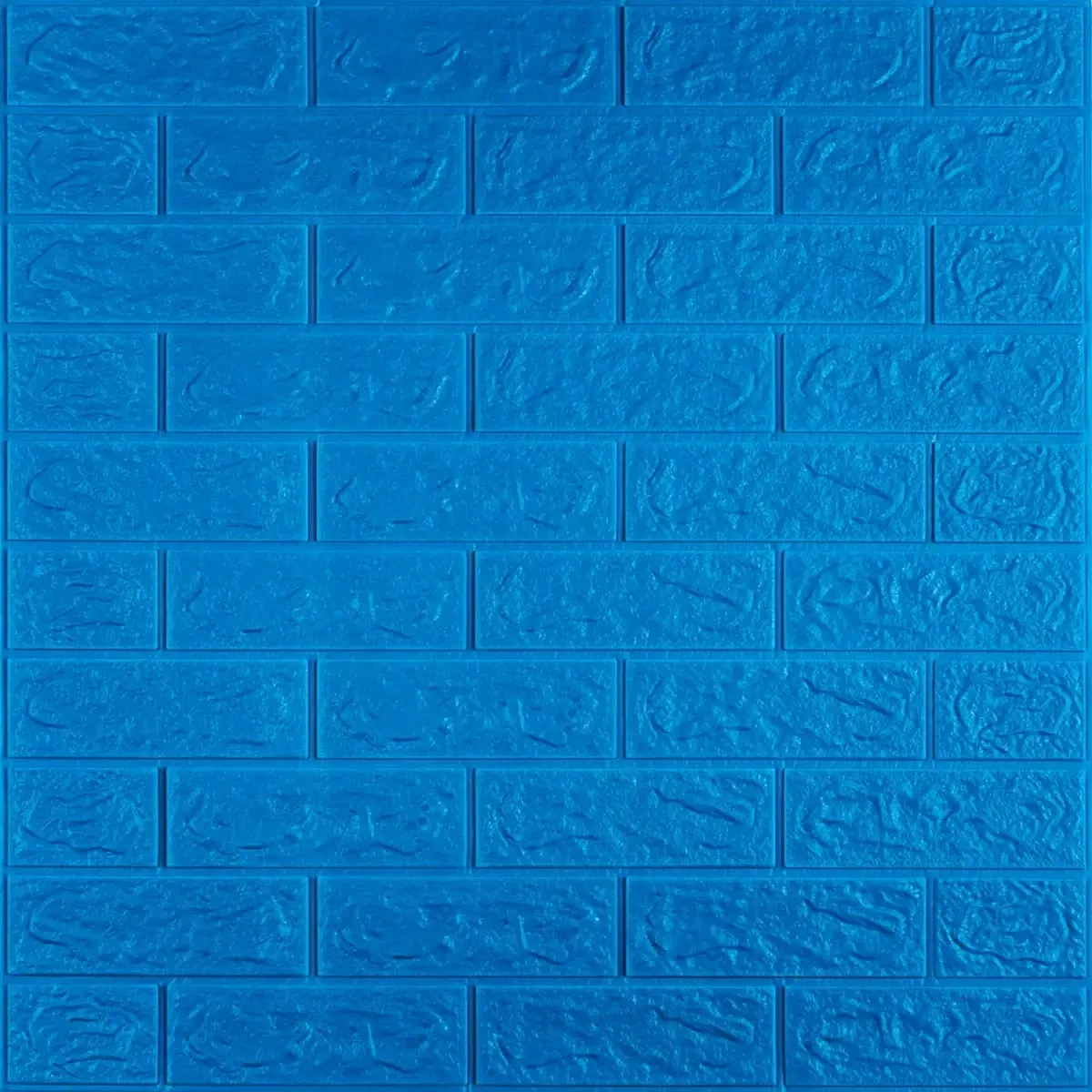 Самоклеюча Декоративна 3D панель Синя цегла 700х770х4мм, (6-3) BV-0000154