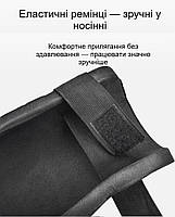 Наколінники EVA для роботи та садівництва захисні, водовідштовхувальні, амортизуючі з липучкою чорні 17.8×15 см 29551, фото 4