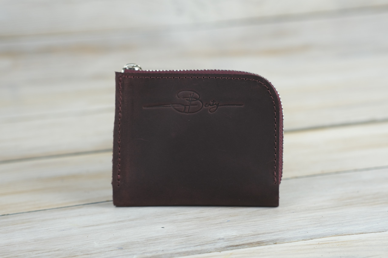 Чоловічий гаманець Appolo з натуральної шкіри колір Бордо