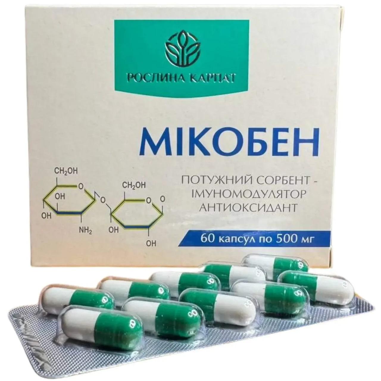 Мікобен Рослина Карпат 60 кап., фото 1