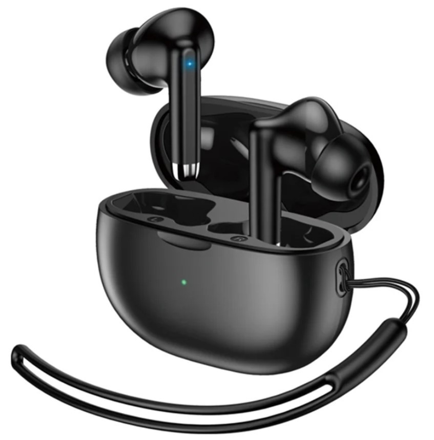 Бездротові навушники TWS Bluetooth Headset Veron W07 Liberty Black вкладиші з зарядним кейсом, фото 1