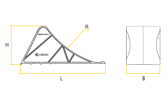 Упор противідкатний пластиковий, фото 1