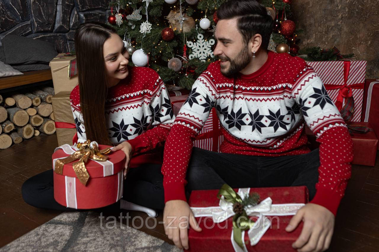 Новогодний свитер с принтом, фото 1