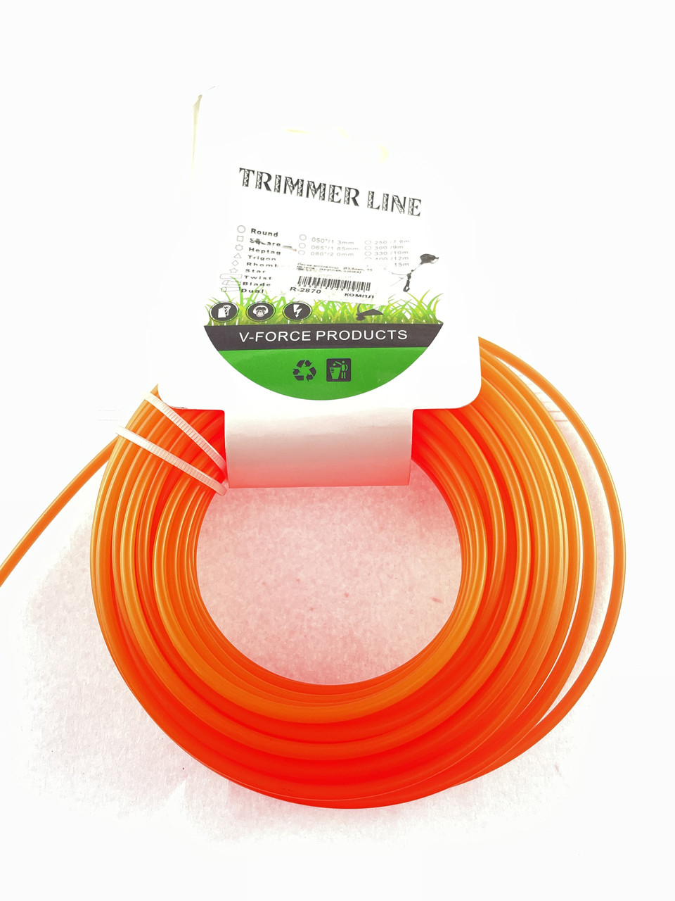 Лісочка мотокоси Ø3,0mm, 15 метрів (кругла, помаранчева) BEST