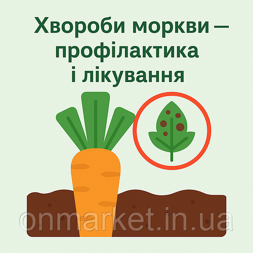 🦠 Хвороби моркви — профілактика і лікування
