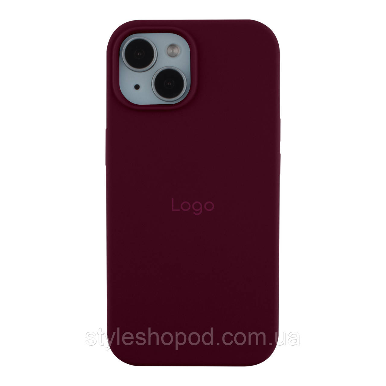 Чохол Silicone Case Full Size (AA) для iPhone 15 42.Maroon, фото 1