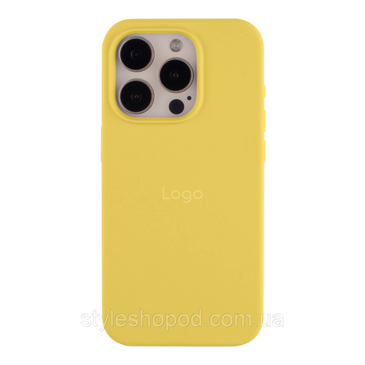 Чохол Silicone Case Full Size (AA) для iPhone 15 Pro Max 51.Mellow Yellow, фото 1
