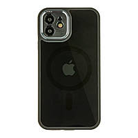 Чохол TPU+PC+Metal Calais with MagSafe для iPhone 12 Black