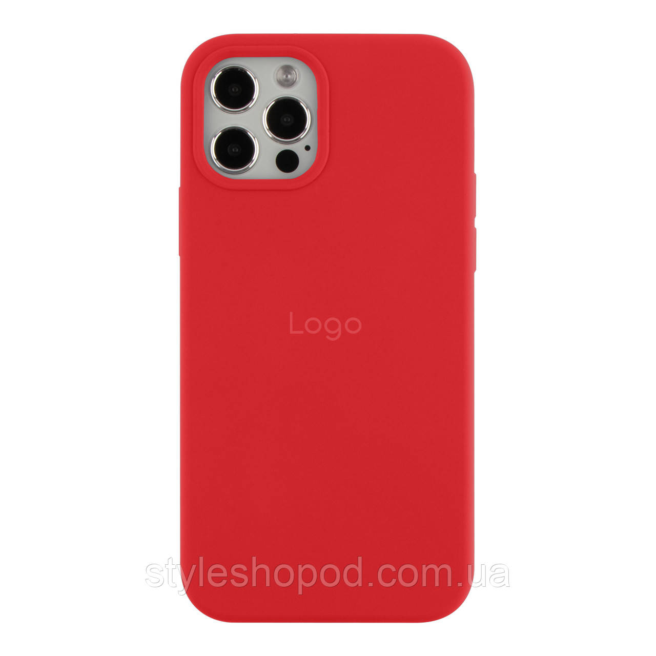 Чехол Silicone Case Full Size (AA) для iPhone 12 Pro Max (Техпак) 14.Red, фото 1