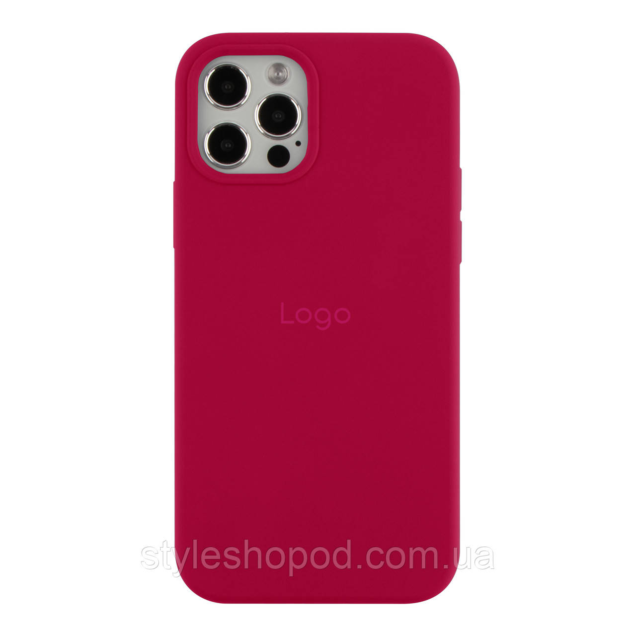 Чохол Silicone Case Full Size (AA) для iPhone 12 Pro Max 37.Rose Red, фото 1