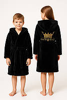 Халат детский велсофт с вышивкой (для мальчика/девочки)