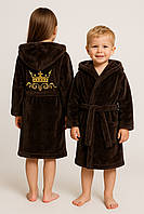 Халат детский велсофт с вышивкой (для мальчика/девочки)