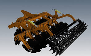 Борона дискова навісна Таурус 2,4Н TERFED / Дисковий агрегат 2.4 м для МТЗ 80–110 к.с.