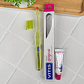 Набір Vitis GINGIVAL: зубна щітка салатова (м’яка) + зубна паста Vitis GINGIVAL 15 мл