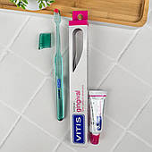 Набір Vitis GINGIVAL: зубна щітка зелена (м’яка) + зубна паста Vitis GINGIVAL 15 мл