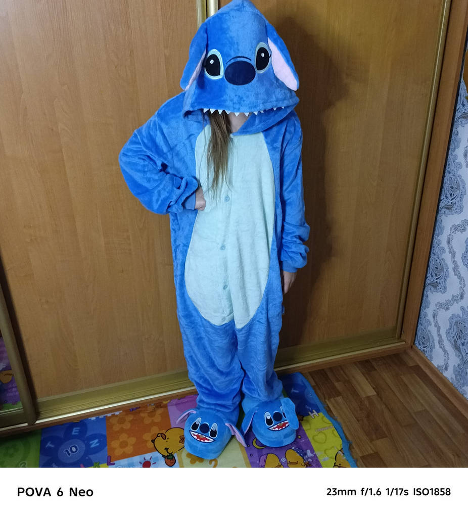 Пижама кигуруми синий стич для детей и взрослых женская мужские для девочек мальчиков (1014 / 2009) - фото покупателей 1