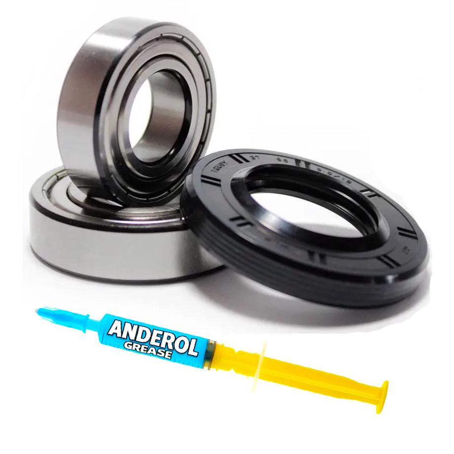 Підшипники 6206+6205 + сальник 37×66×9.5/12 для пральної машини LG (комплект)