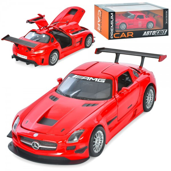 Машина металева автомодель AP-1934, 1:24 Mercedes-Benz SLS AMG GT3, фото 1