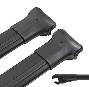 Поперечки на Haval H7 (2015-2026) Diamond V1 Black. На стандартні рейлінги. Без замка. Чорні