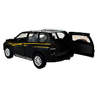 Іграшкова машинка металева Toyota Land Cruiser Prado Автопром Тойота джип 1:24, чорна, 20*7*8 см, (68270), фото 5