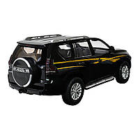 Іграшкова машинка металева Toyota Land Cruiser Prado Автопром Тойота джип 1:24, чорна, 20*7*8 см, (68270), фото 8
