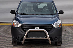 Кенгурятник WT006 (нерж.) для Dacia Dokker 2013-2022 рр