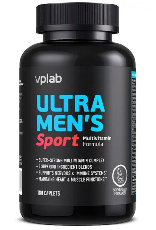 Вітаміни VpLabs ULTRA MENS SPORT MULTIVITAMIN FORMULA 180 Caplet, фото 1
