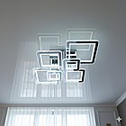 Велика кришталева люстра в зал SVET 292W до 40 м² колір Хром SY-19376/4+2 CR, фото 4