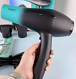 Професійний фен VGR V-463 Professional електрофен із двома концентраторами для сушіння укладки волосся 2200 Вт, фото 6