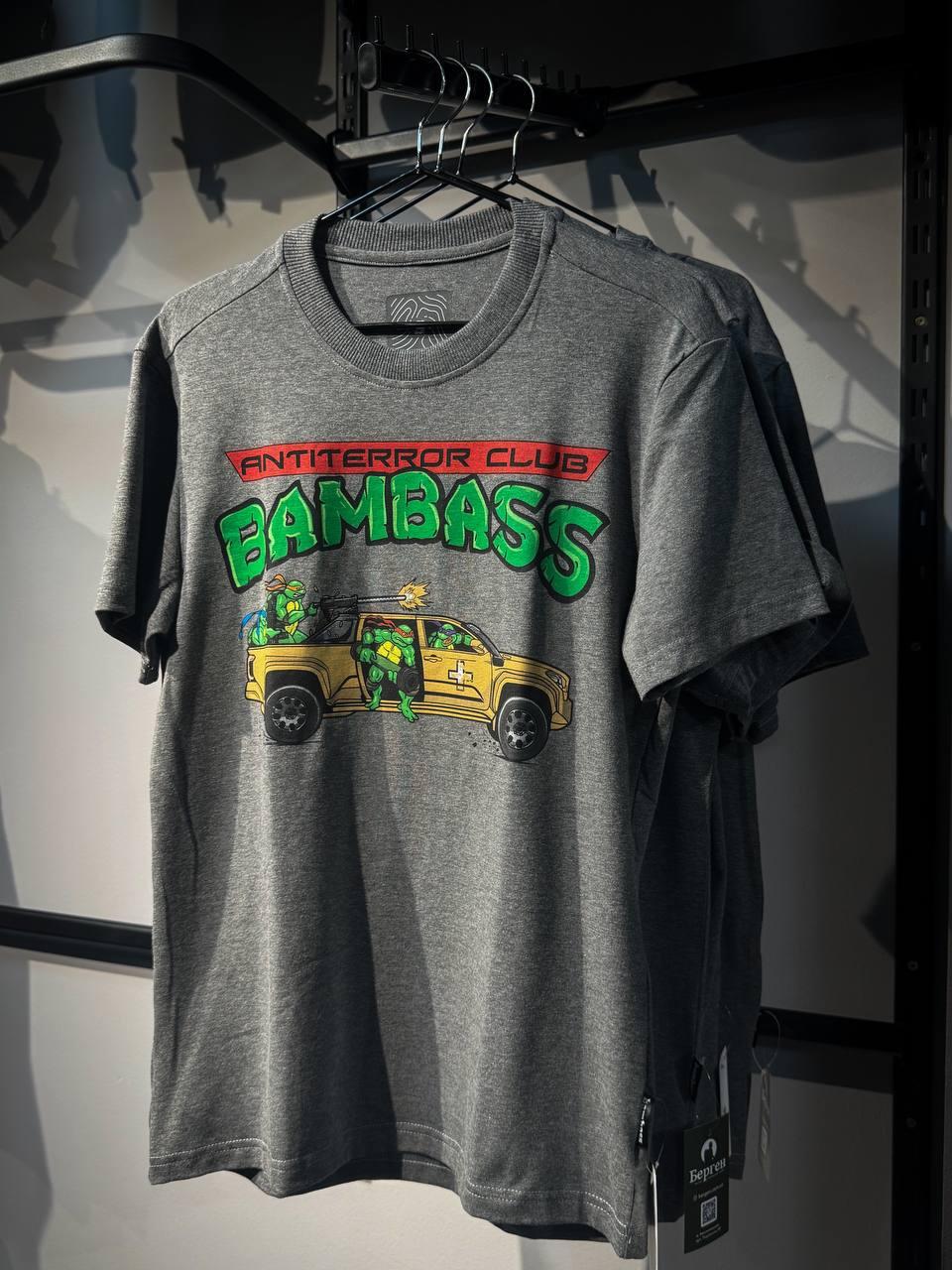 Футболка Bambass Черепашки Ніндзя Melange Grey, фото 1