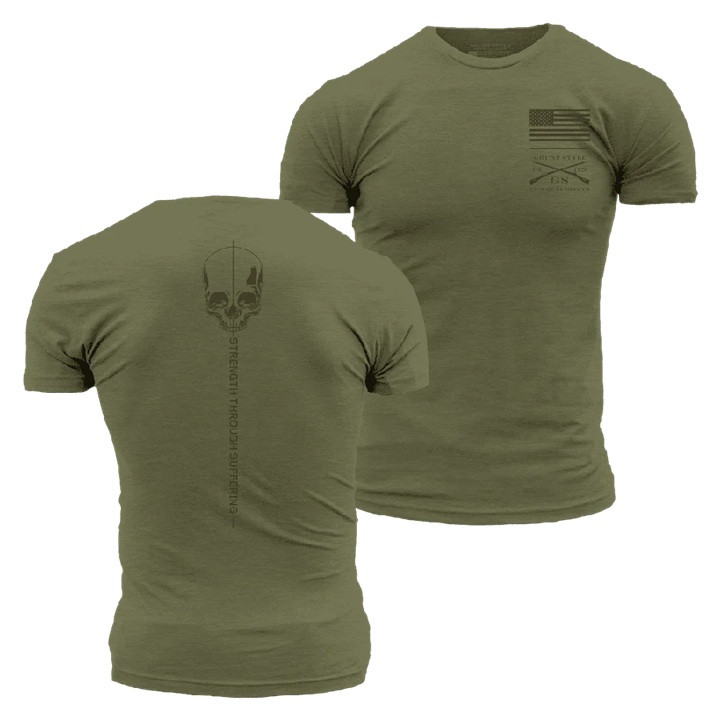 Футболка Grunt Style Strength Through Suffering Military Green, фото 1