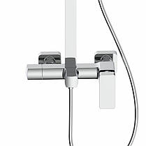 Душова система для кабіни Qtap Capricorn на три споживачі (з виливом) 53103KNC Chrome, фото 4