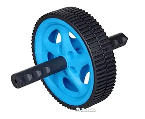 Ролик для преса LiveUP EXERCISE WHEEL чорний, сірий 18см LS3160B