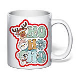Чашка з друком "Ho! Ho! Ho! З Новим роком!" 330 мл (колір білий) (34869), фото 2
