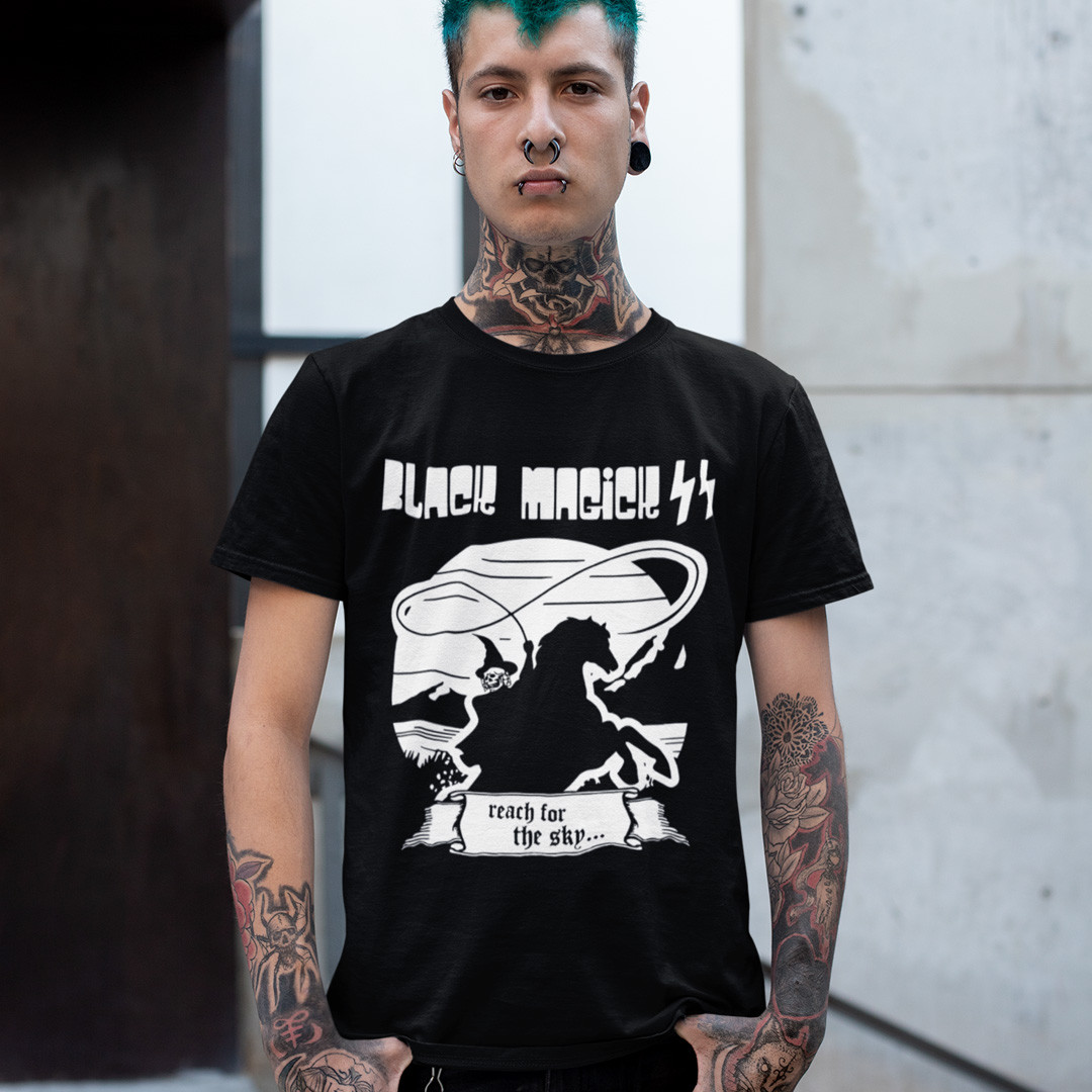 Футболка унісекс Black Magick SS (Reach For The Sky) S чорний, фото 1