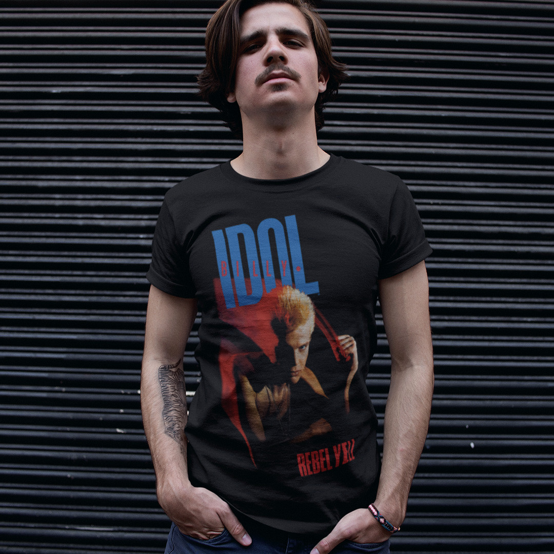 Футболка унісекс Billy Idol (Rebel Yell) S чорний, фото 1