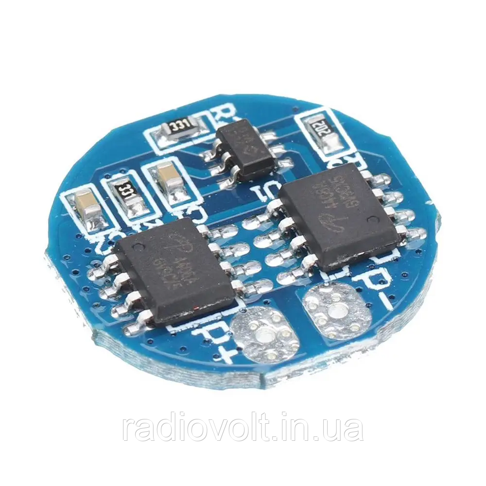 BMS 2S 5A 8,4В Контролер заряду розряду Li-ion батарей, круглий