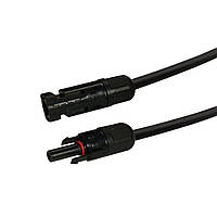 Кабель для сонячних електростанцій H1Z2Z2-K 1*4 1.5 м чорний (тато/мама)