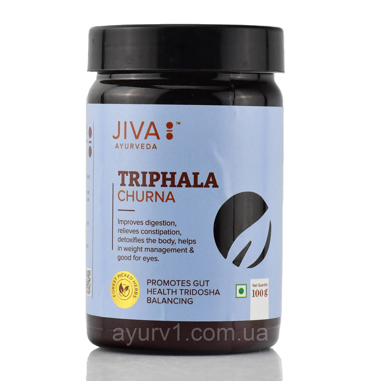 Трифала чурна, трифала в порошку Джива Triphala churna, Jiva 100g Індія комплексне очищення організму, детокс